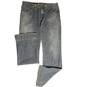 OLD NAVY BLUE JEANS Ultra Low Waist Size 8